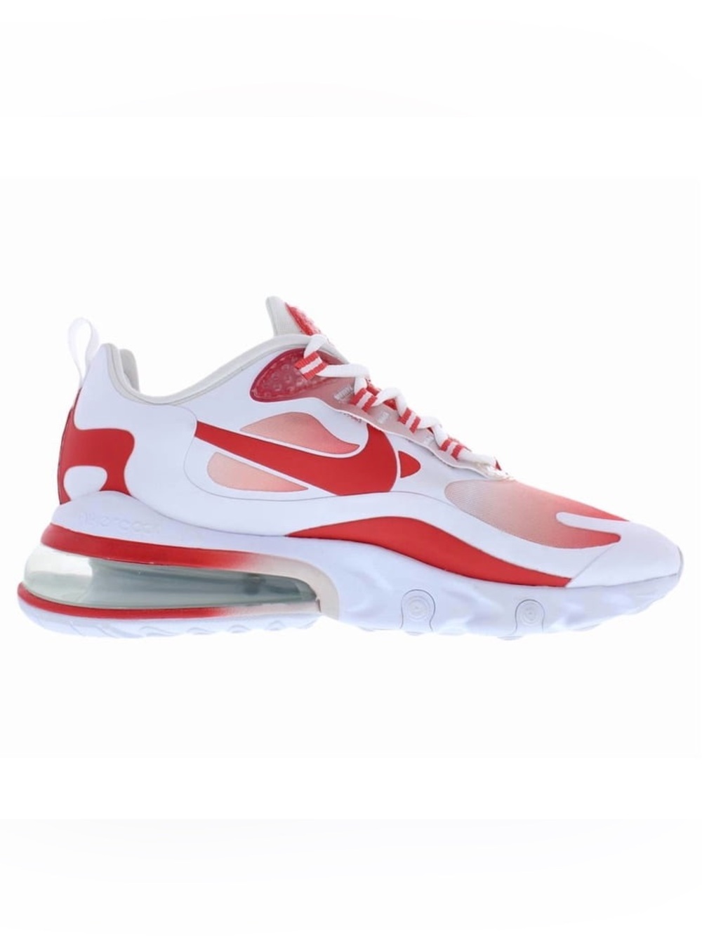 Nike Women's White and Red Air Max-Style Sneakers